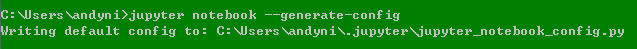 jupyter config